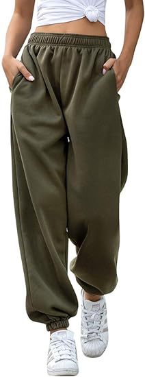High Waist Loose Fit Sweatpants | Casual Jogger Pants Women