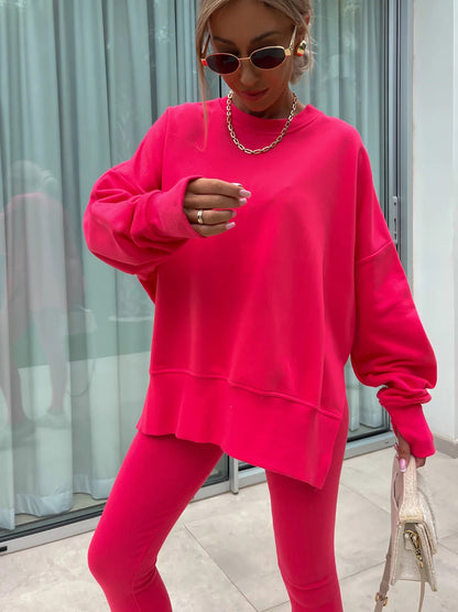 Oversized Sweatshirt and Leggings Two Piece Set