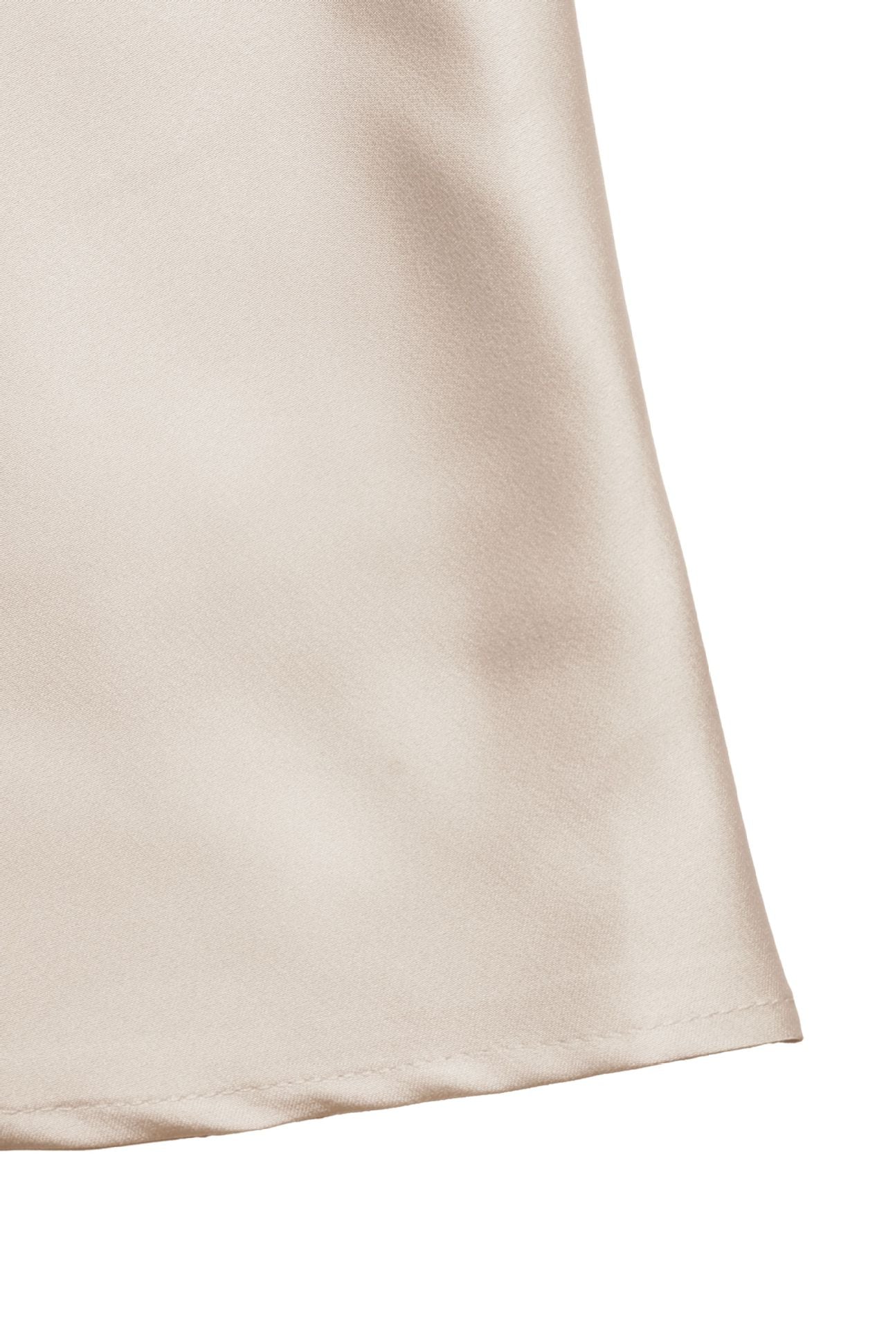 Satin Maxi Dress V Neck Cami Waist Tie Elegant