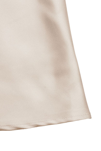 Satin Maxi Dress V Neck Cami Waist Tie Elegant
