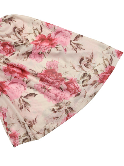 Floral Square Neck Maxi Dress Flutter Sleeve Cottagecore