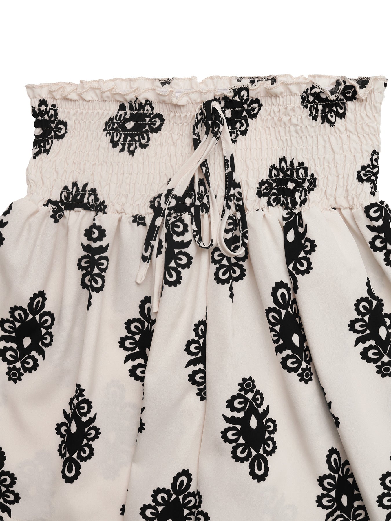 High Waist Smocked Summer Shorts Casual Elastic Waist Pants