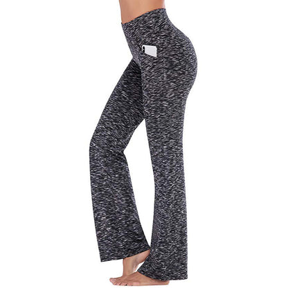 Womens High Waisted Flare Yoga Pants Stretchy with Pockets
