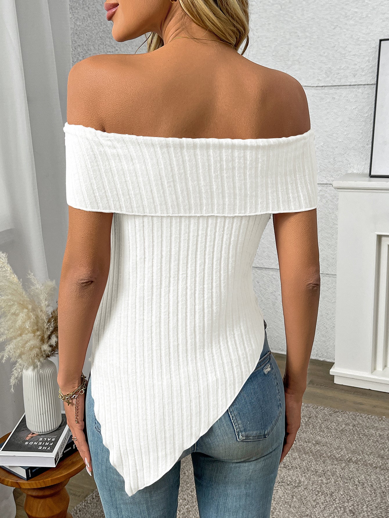 Slim Fit Off-Shoulder Sexy Sweet T-Shirt Top