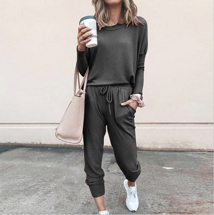 Women's 2 Piece Lounge Set Jogger Pants Long Sleeve Top