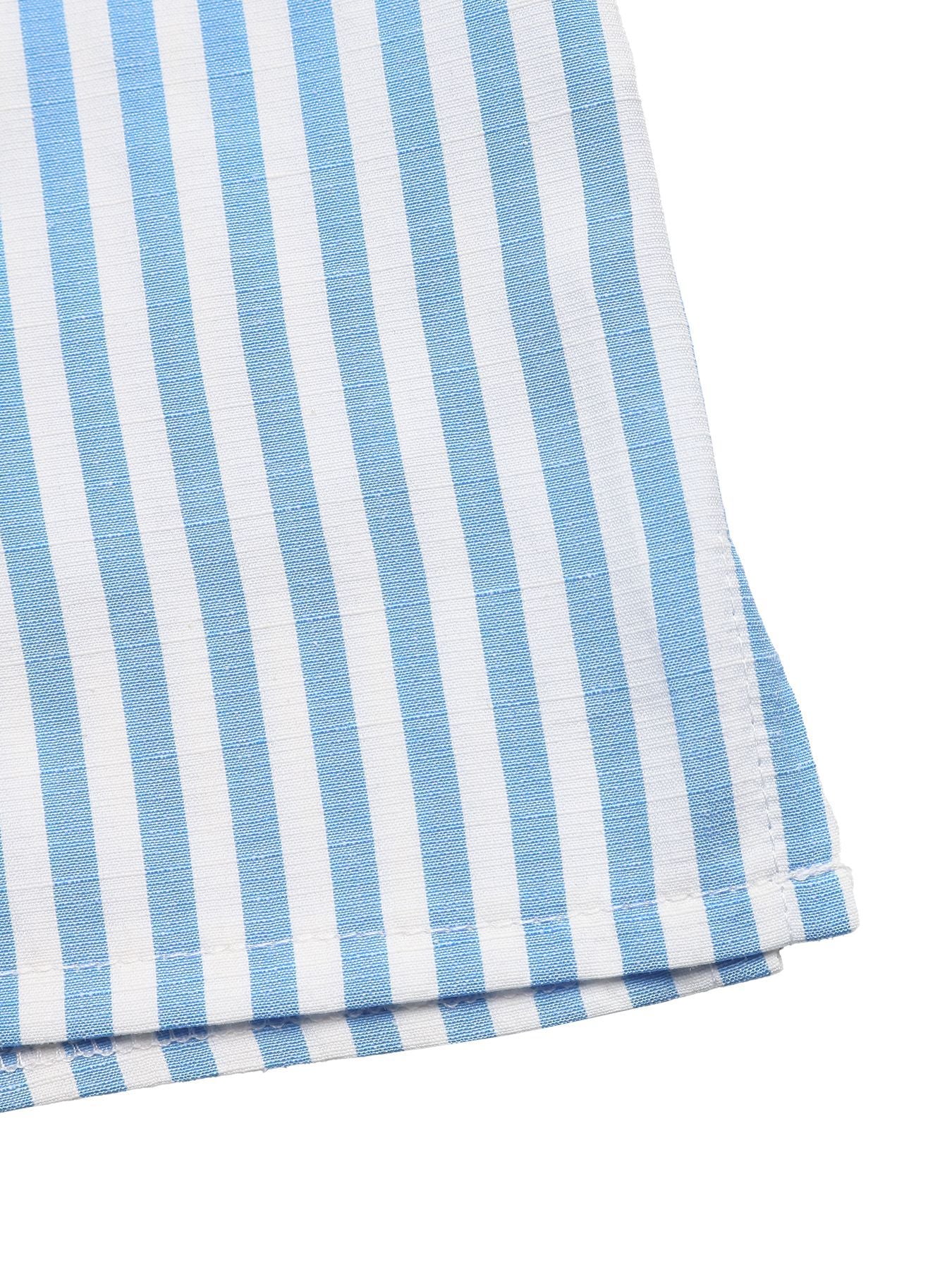 Striped Bow Front Tank Top and Shorts Summer Set