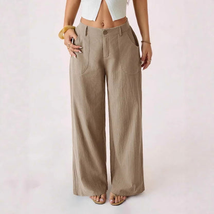 Women's Wide Leg Pants Casual Loose Fit with Pockets