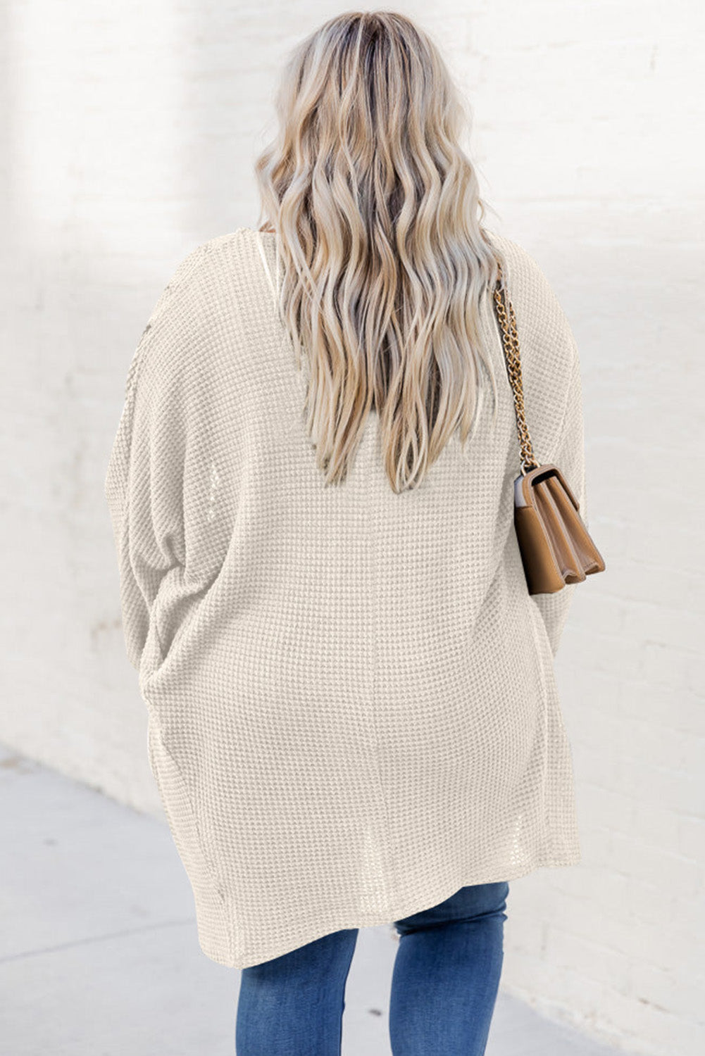 Loose Cardigan Long Sleeve Sweaters Coat With Pockets