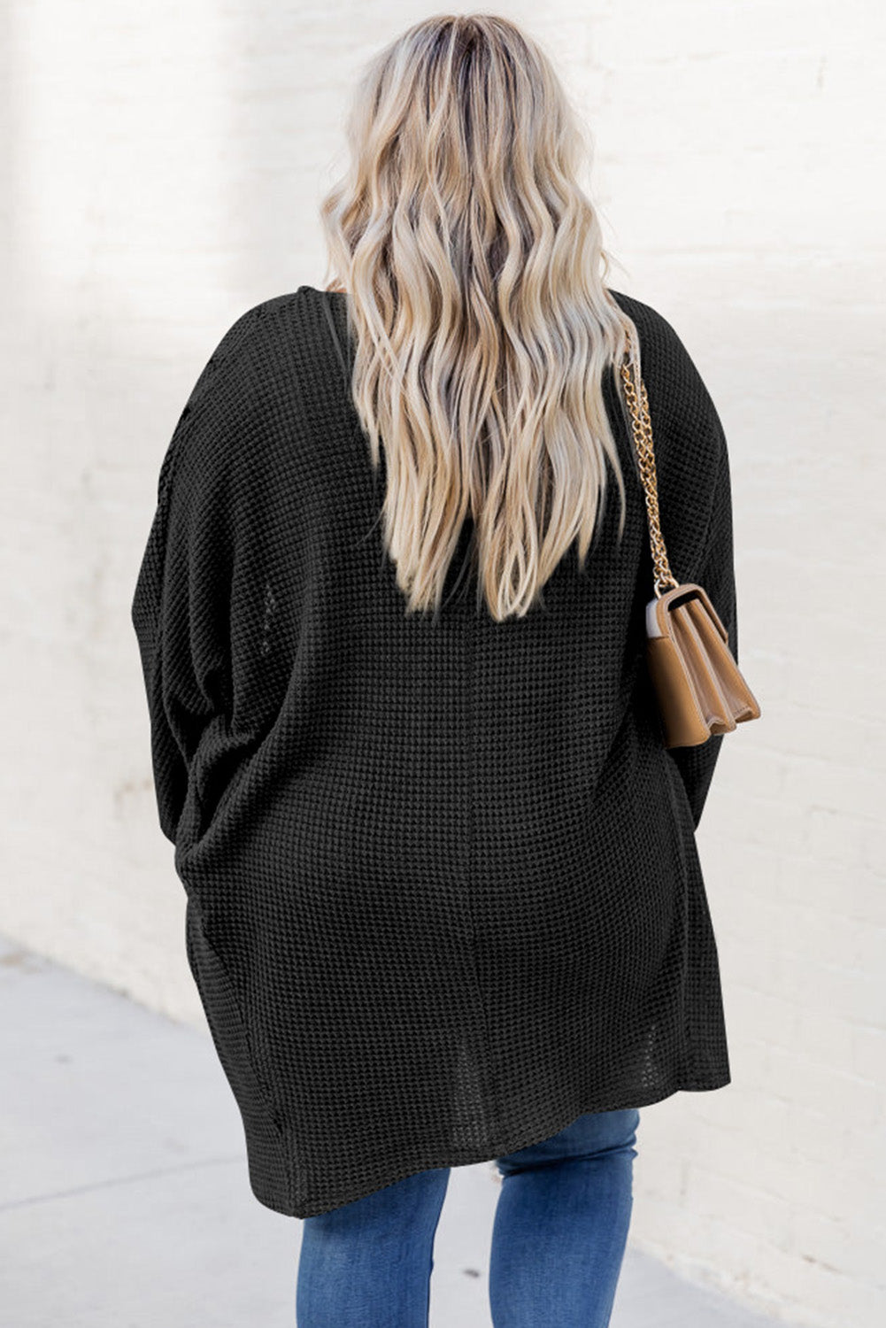 Loose Cardigan Long Sleeve Sweaters Coat With Pockets