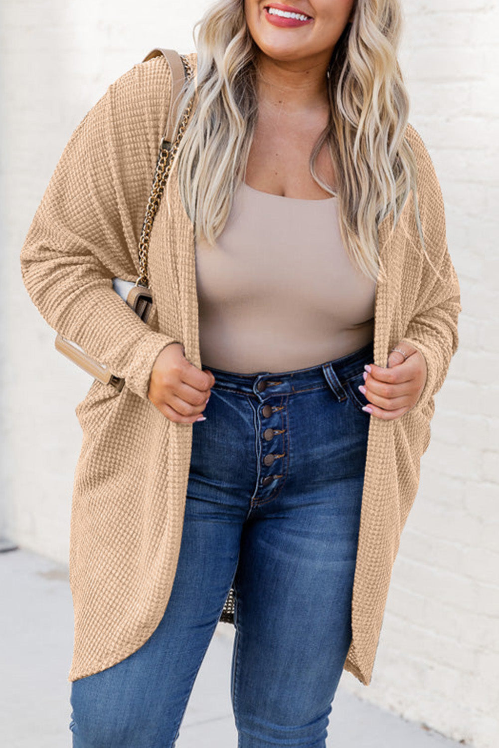 Loose Cardigan Long Sleeve Sweaters Coat With Pockets