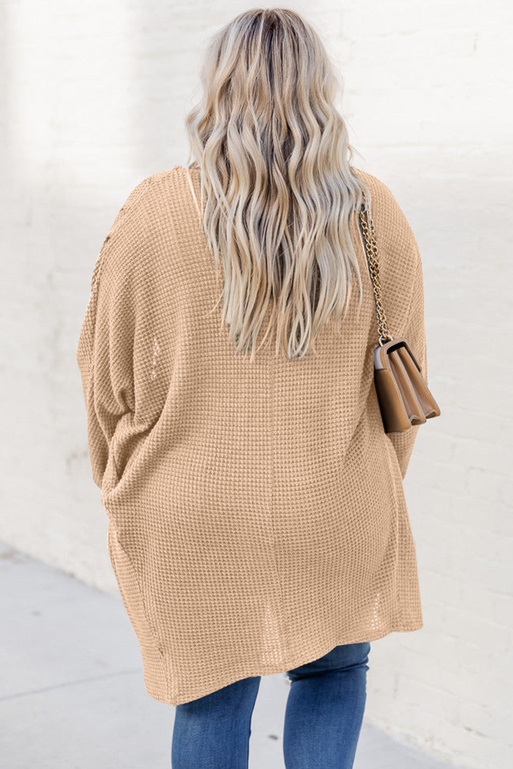 Loose Cardigan Long Sleeve Sweaters Coat With Pockets