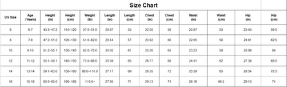 Girls One Piece Swimsuit Breathable Stretch Swimwear