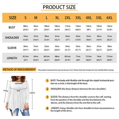 Smiley Baseball Irregular Long Sleeve Top in White