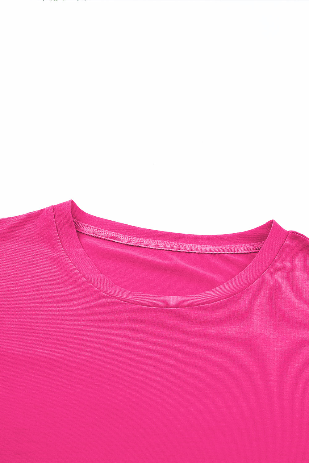 White Casual Crew Neck Short Sleeve Basic Tee