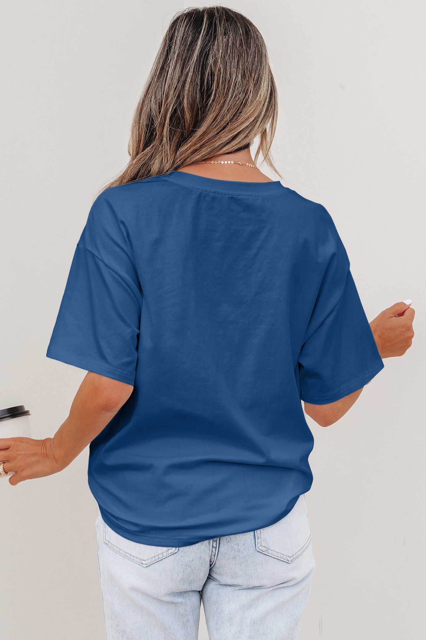 Pocket Tee Women Contrast Denim Pocket Casual T Shirt