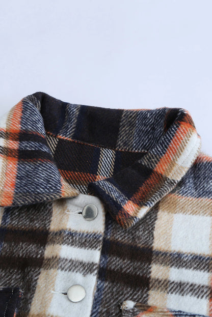 Plaid Button Down Oversized Shacket
