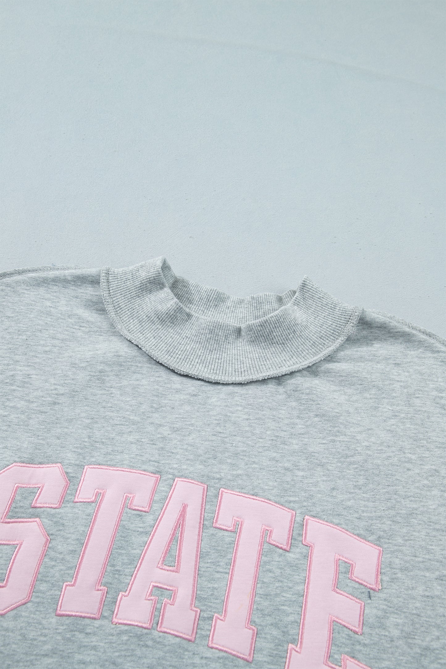 Game Day STATE Embroidered Mock Neck Sweatshirt
