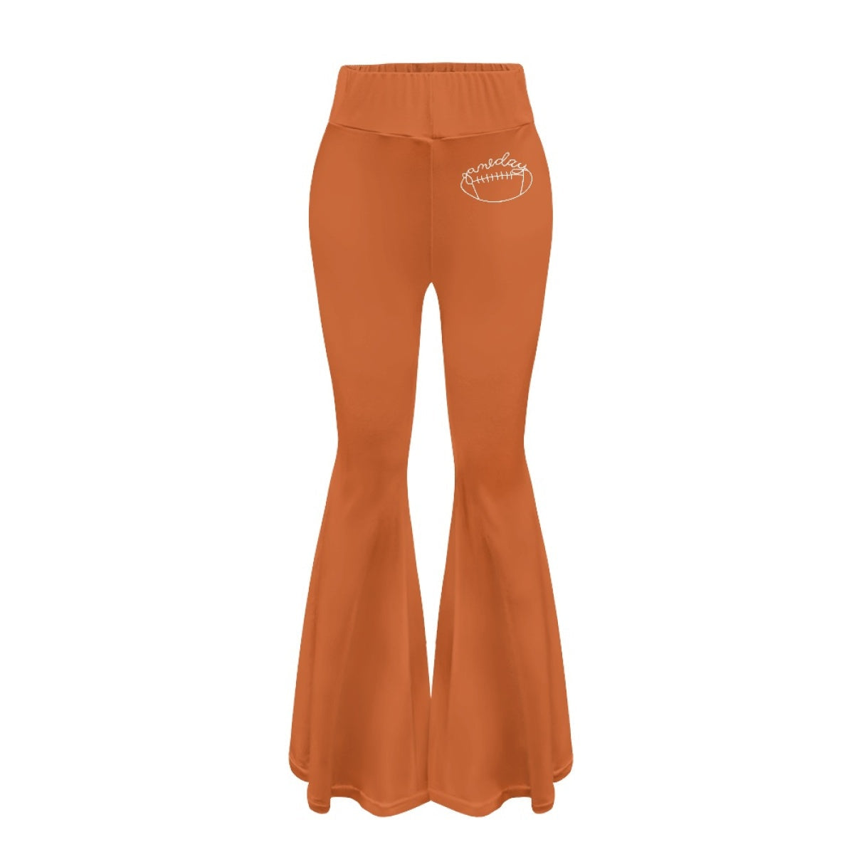 Orange Bottom Line Women's Rugby Fitted Casual Pants