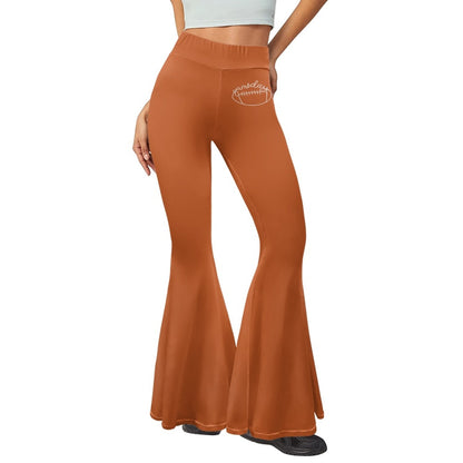 Orange Bottom Line Women's Rugby Fitted Casual Pants