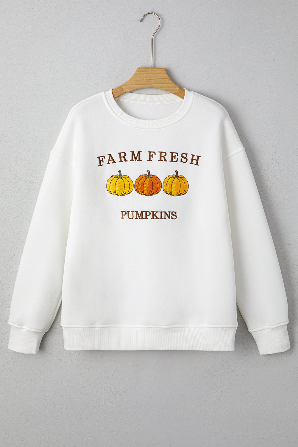 Farm Fresh Pumpkins Graphic Fall Thanksgiving Sweatshirt