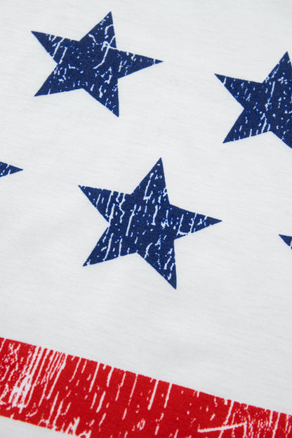 American Flag Graphic Tank Top Vintage Patriotic Tee