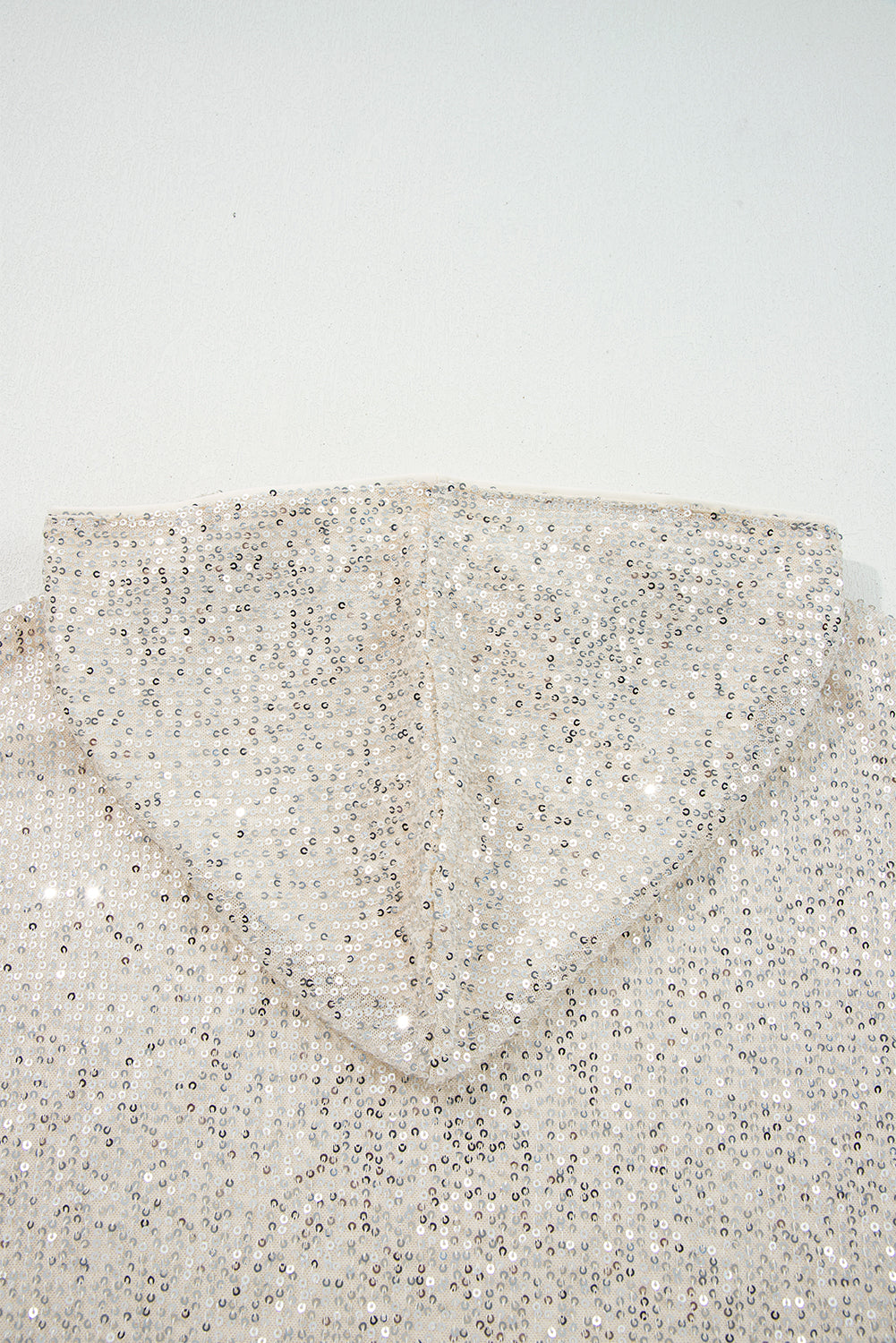 Sparkly Sequin Hooded Long Sleeve Party Top