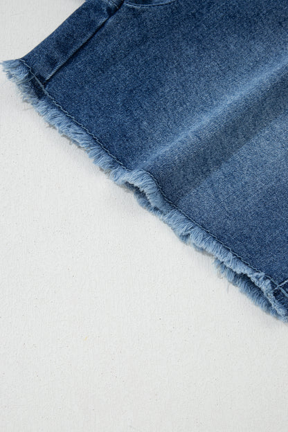 Denim Wrap Mini Skirt Women Tie Waist Casual Summer