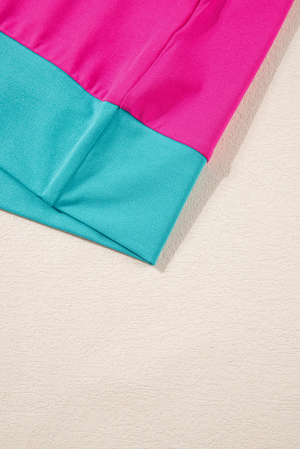 Color Block Lounge Set Wide Leg Pants 2 Piece