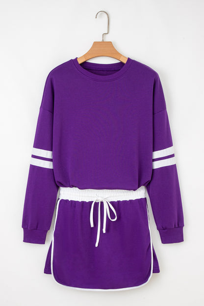 Orange Game Day Varsity Sweatshirt & Skort Set