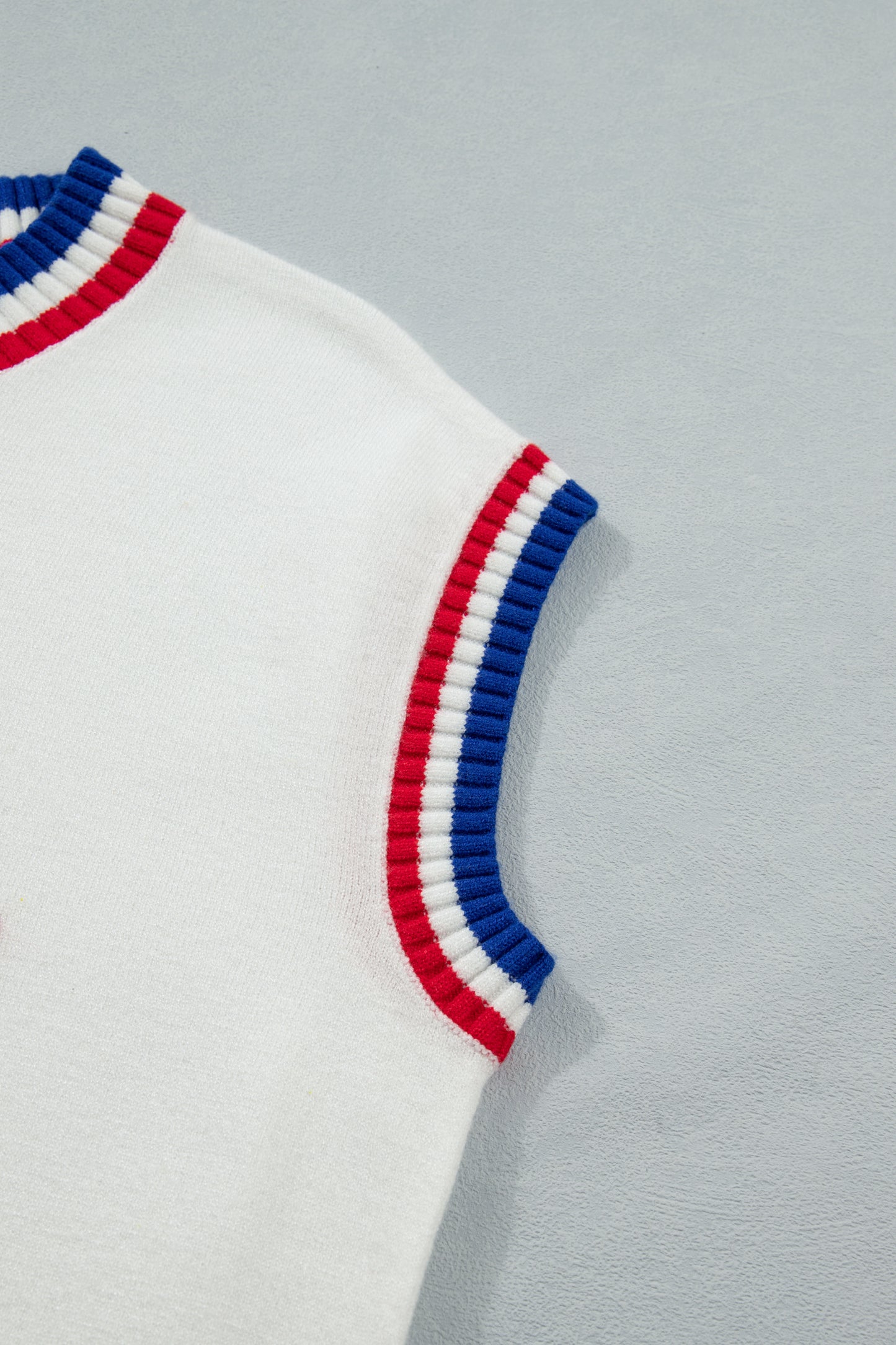 USA Graphic Knit Top Patriotic Flag Day Sweater