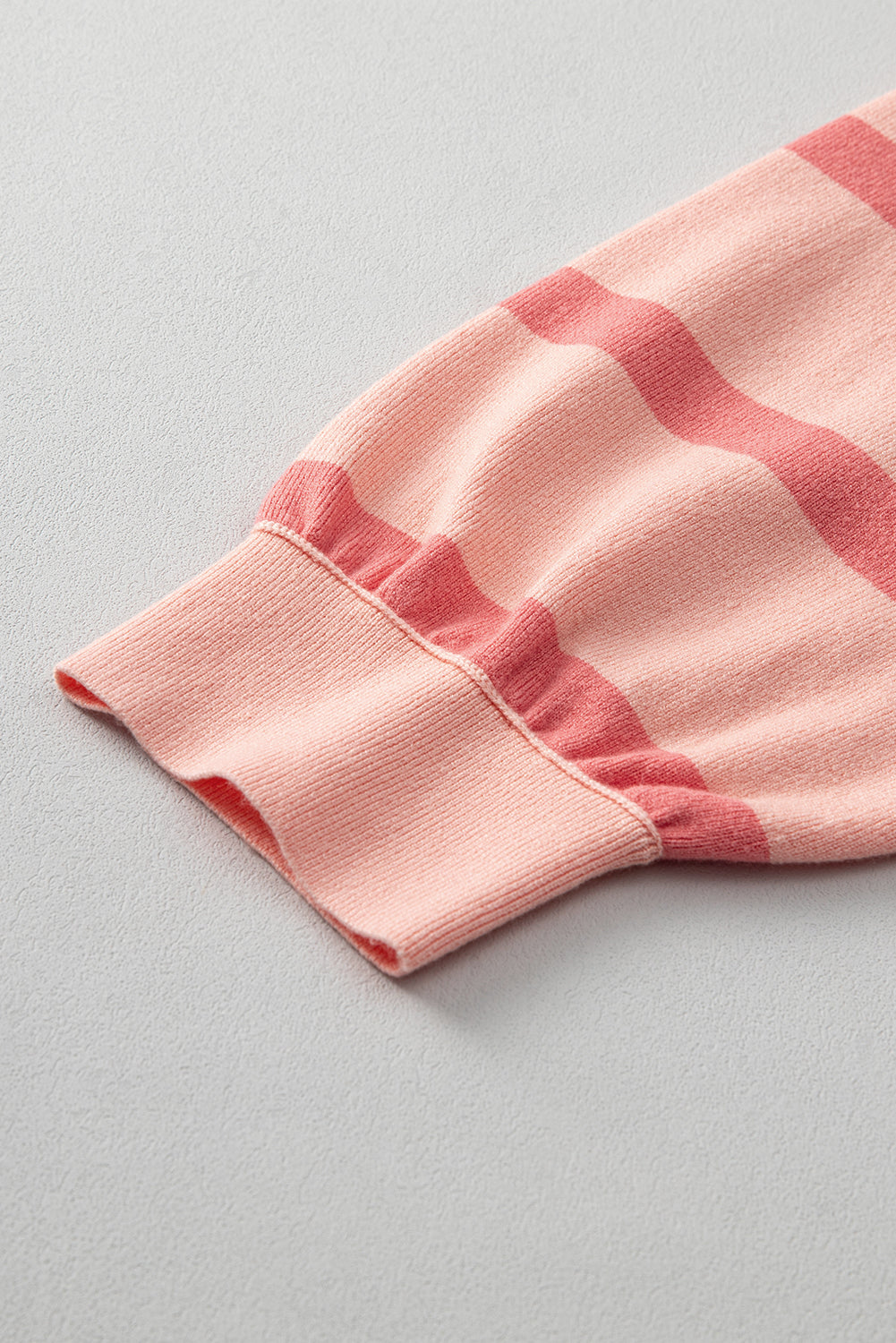 Neutral Colorblock Knit Sweater – Oversized Fit Pullover