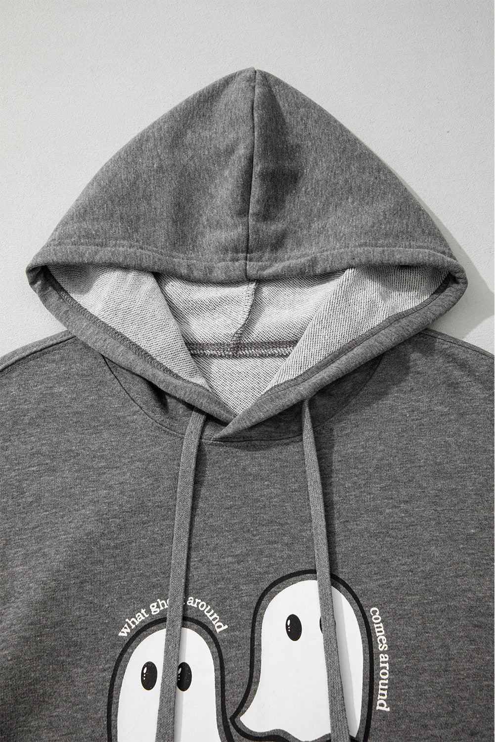 Cute Ghost Graphic Halloween Hoodie Oversized Pullover