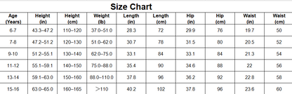 Girls High Waist Wide Leg Jeans – Vintage Denim Pants