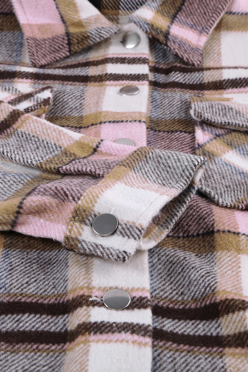 Plaid Button Down Oversized Shacket