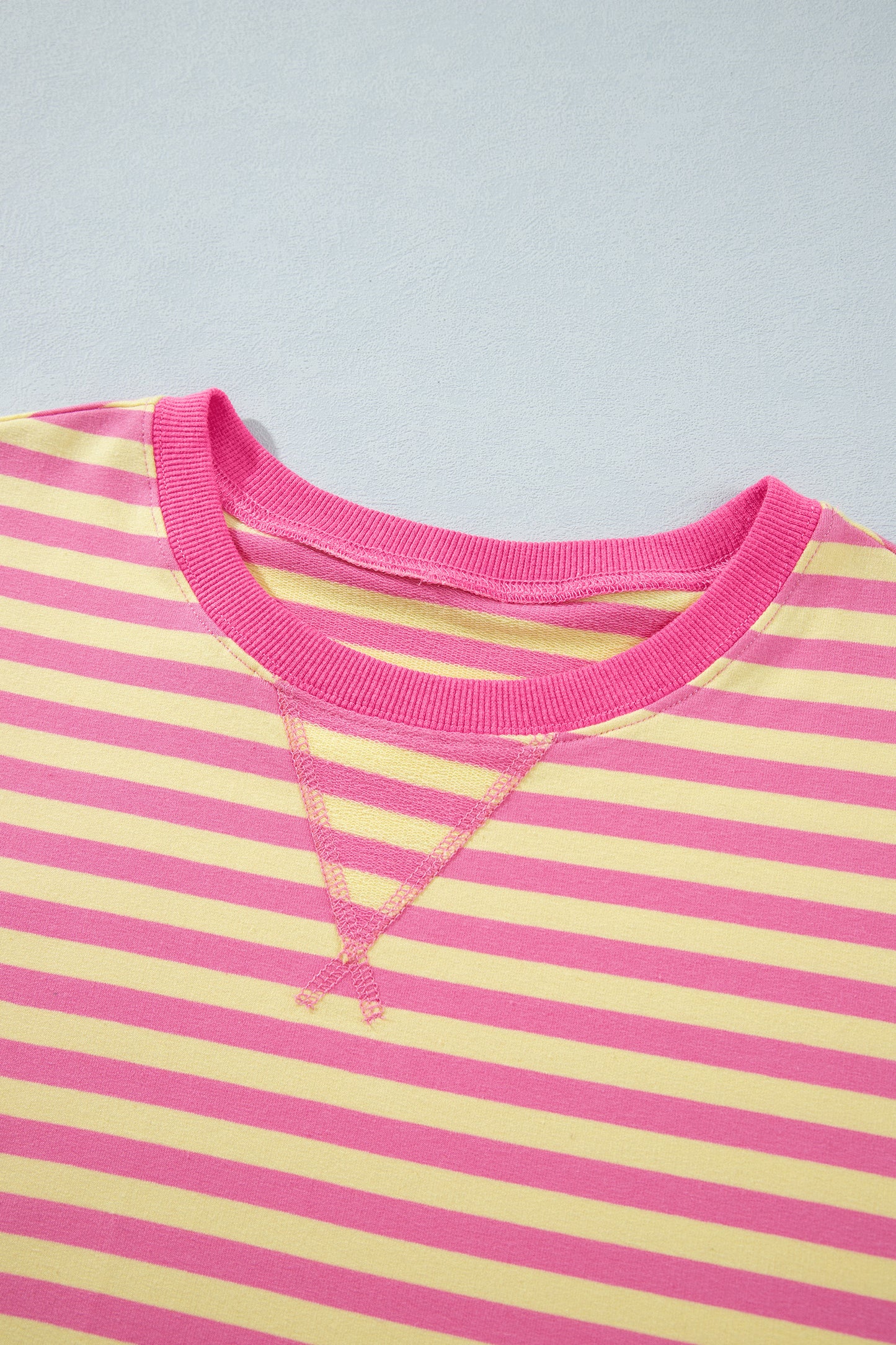 Pink Stripe Wide Leg Lounge Set Women 2 Piece Outfit