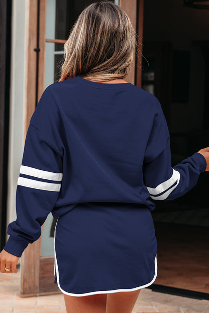 Orange Game Day Varsity Sweatshirt & Skort Set