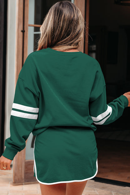 Orange Game Day Varsity Sweatshirt & Skort Set