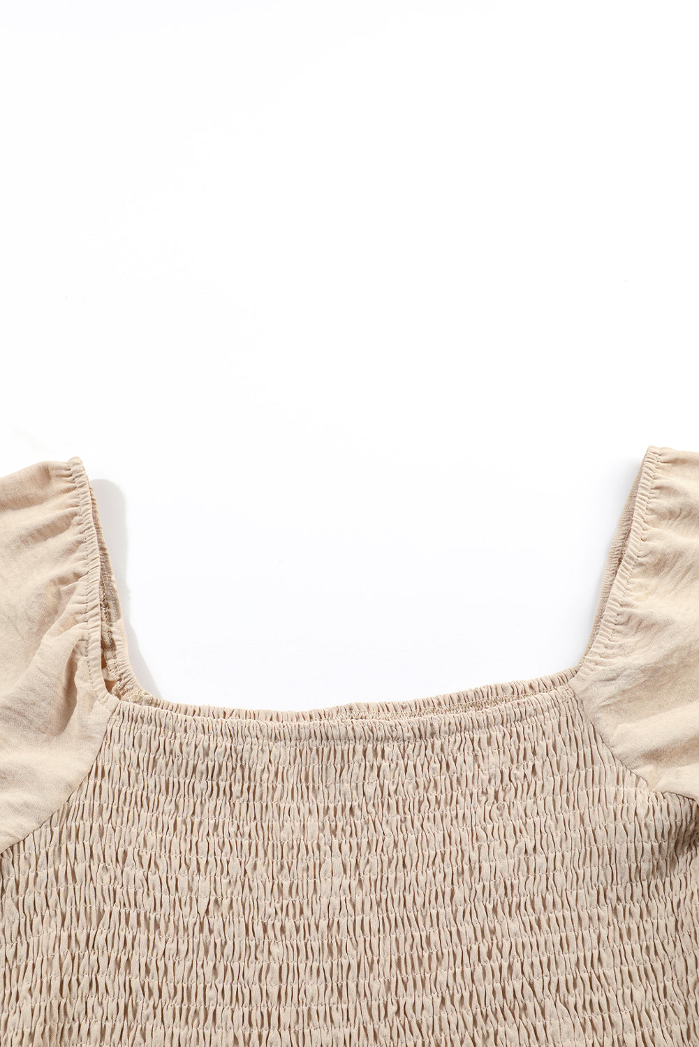 Smocked Wide Leg Jumpsuit Square Neck Boho Romper