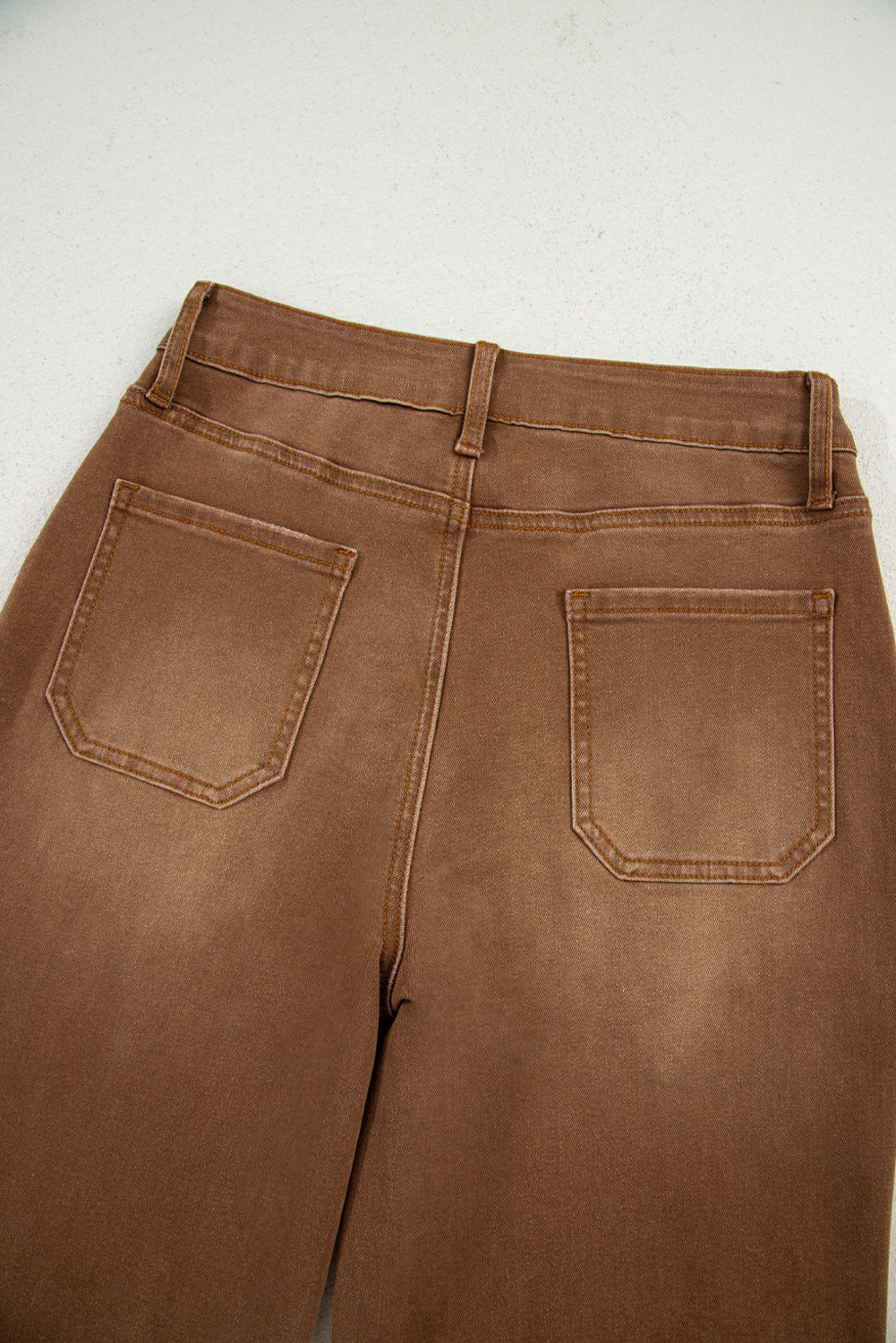 Breen Cropped High Rise Wide Leg Denim Pants