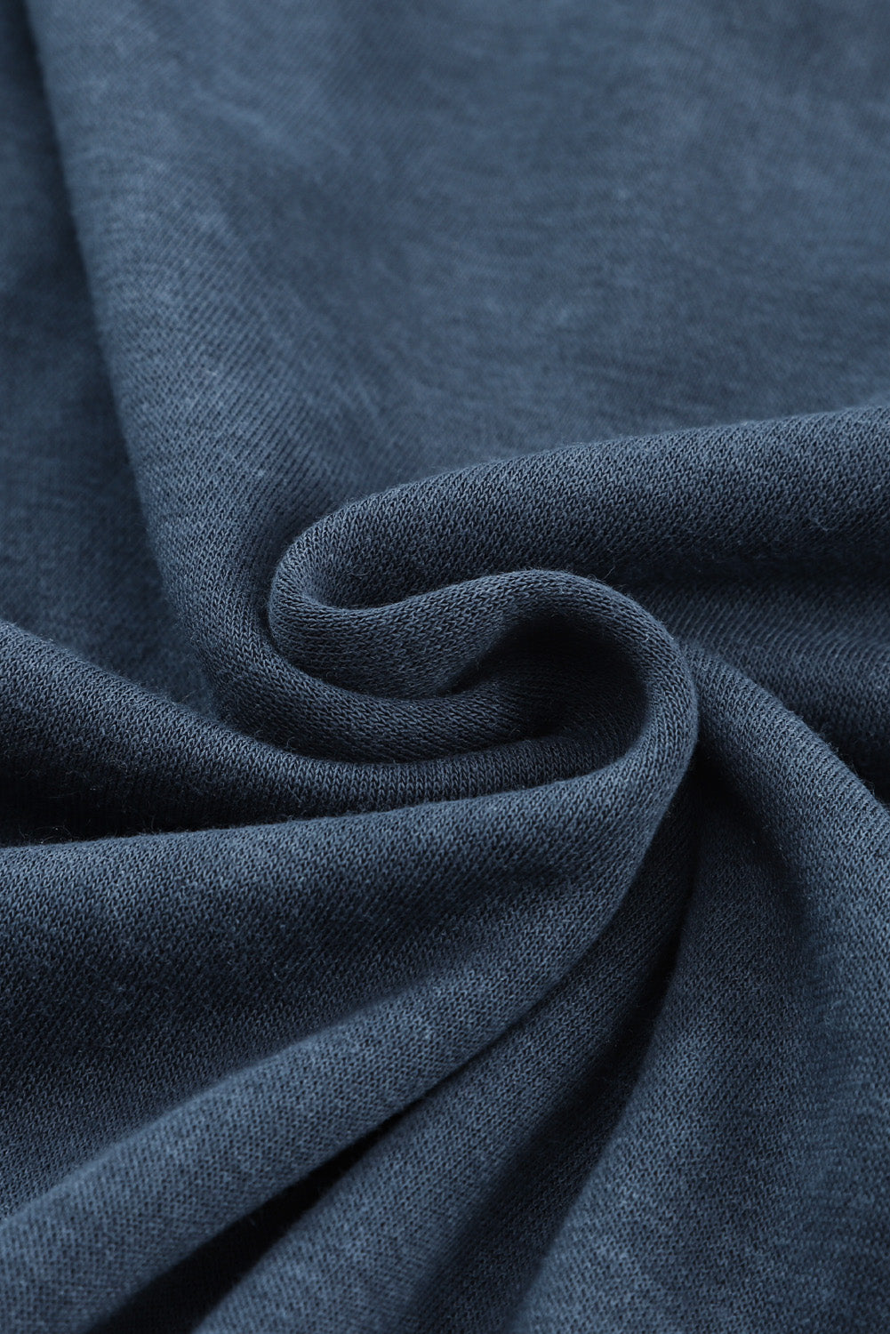 Washed Sky Blue Drop Shoulder Crew Neck Sweatshirt