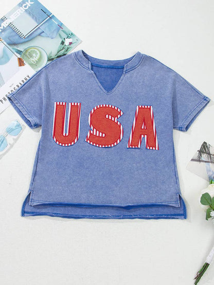 USA Patriotic 4th of July Flag Day Graphic Tee