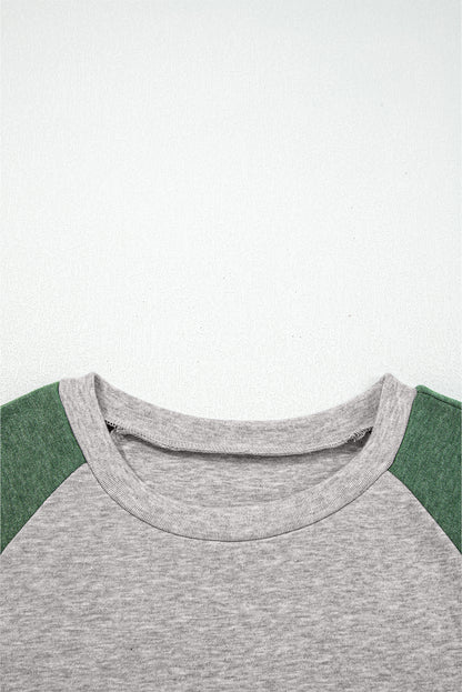 Red Dahlia Colorblock Raglan Long Sleeve T Shirt