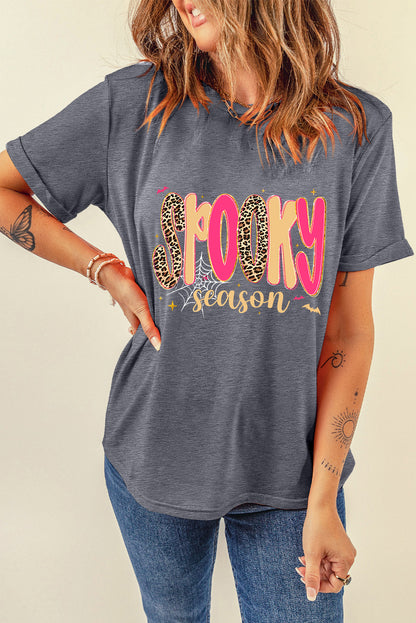 Spooky Season Halloween Graphic Short Sleeve Tee