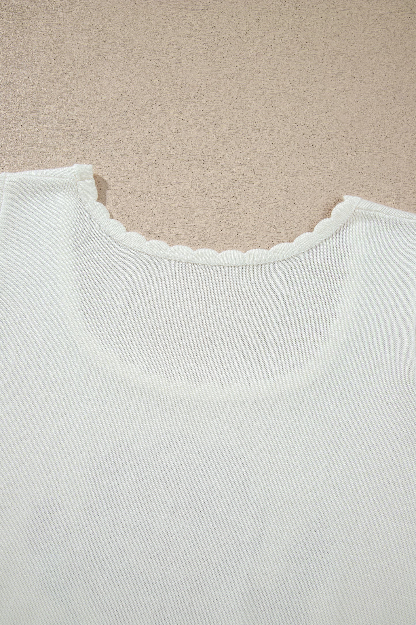 Western Floral Knit Top Square Neck Short Sleeve Sweater