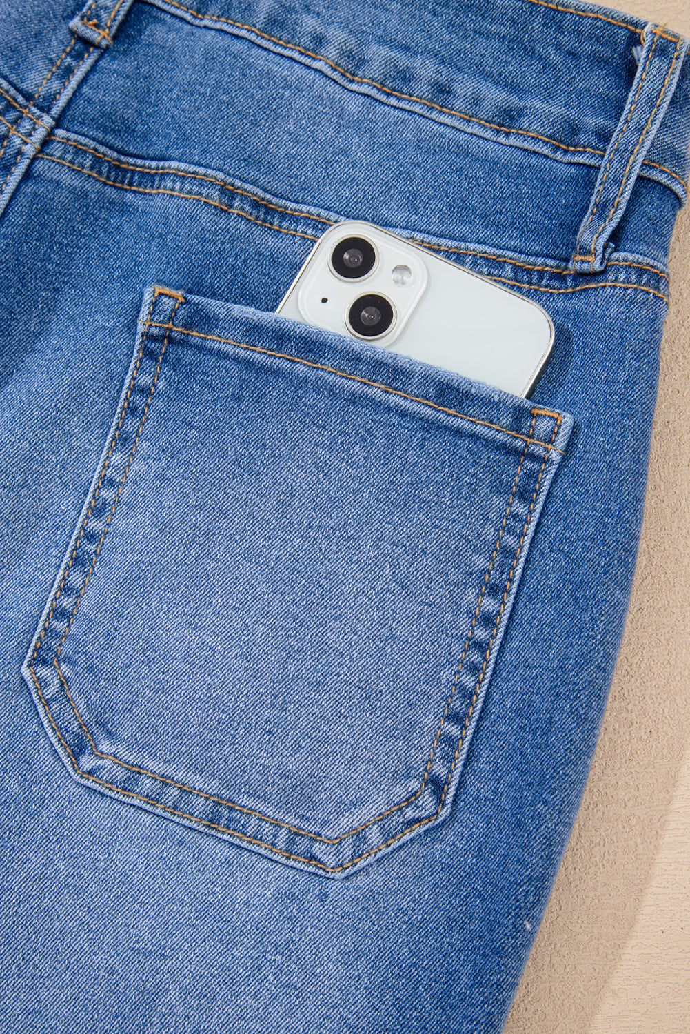 Breen Cropped High Rise Wide Leg Denim Pants