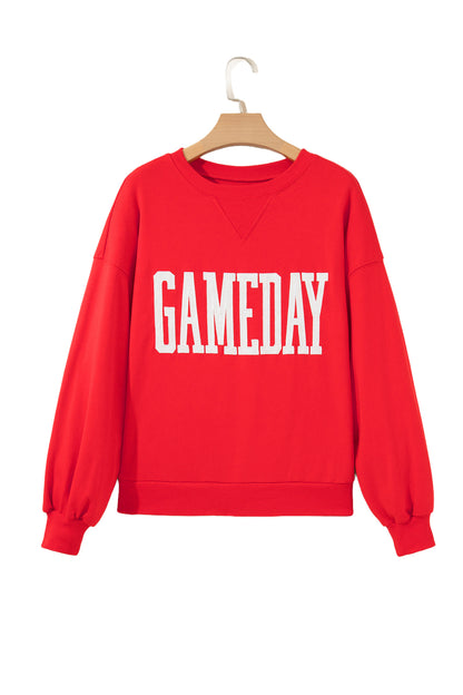 Fiery Red GAMEDAY Oversized Crewneck Sweatshirt