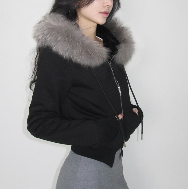 Women's Pom Pom Zip-Up Fleece Hoodie