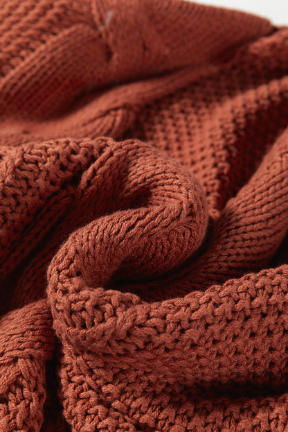 Redwood Chunky Cable Knit Slouchy Oversized Sweater