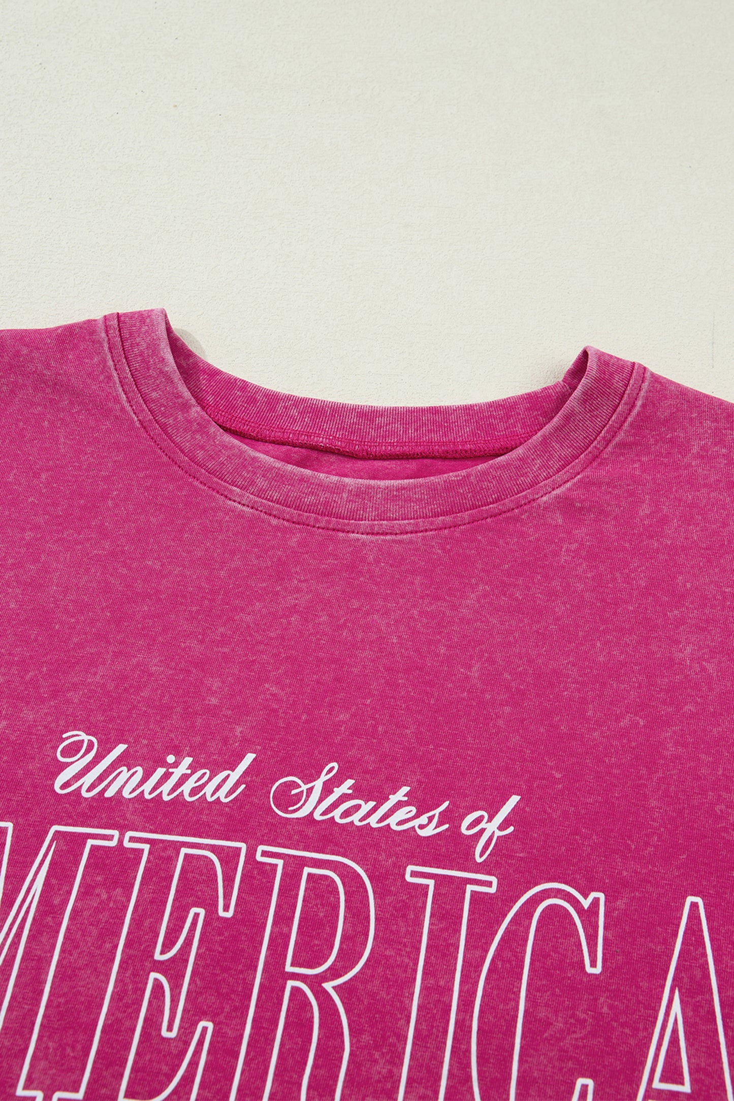 America 1776 Graphic Tee Mineral Wash Flag Day Shirt
