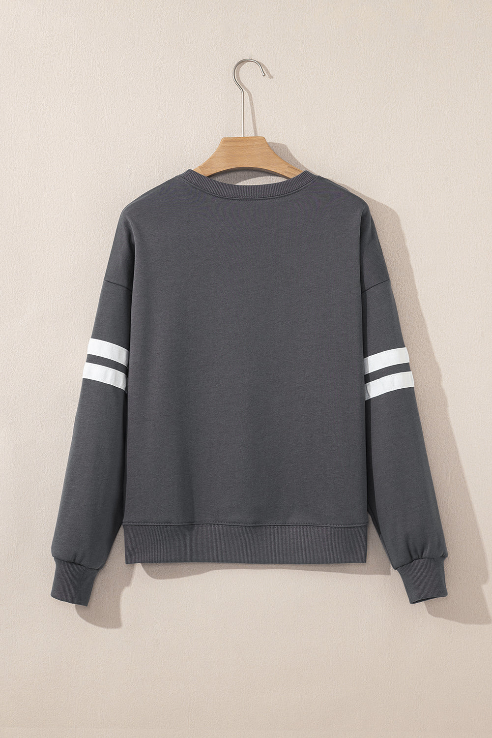 Varsity Stripe Drop Shoulder Oversized Women’s Sweatshirt
